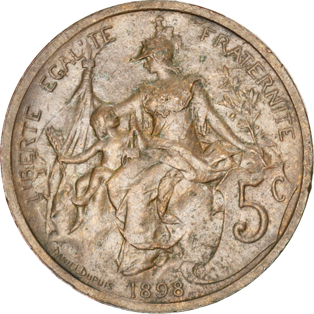 Monnaie, France, Dupuis, 5 Centimes, 1898, Paris, SUP, Bronze, KM:842