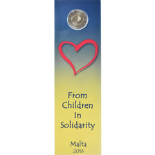 Malta, 2 Euro, solidarity through love, 2016, BU, MS(65-70), Bi-Metallic