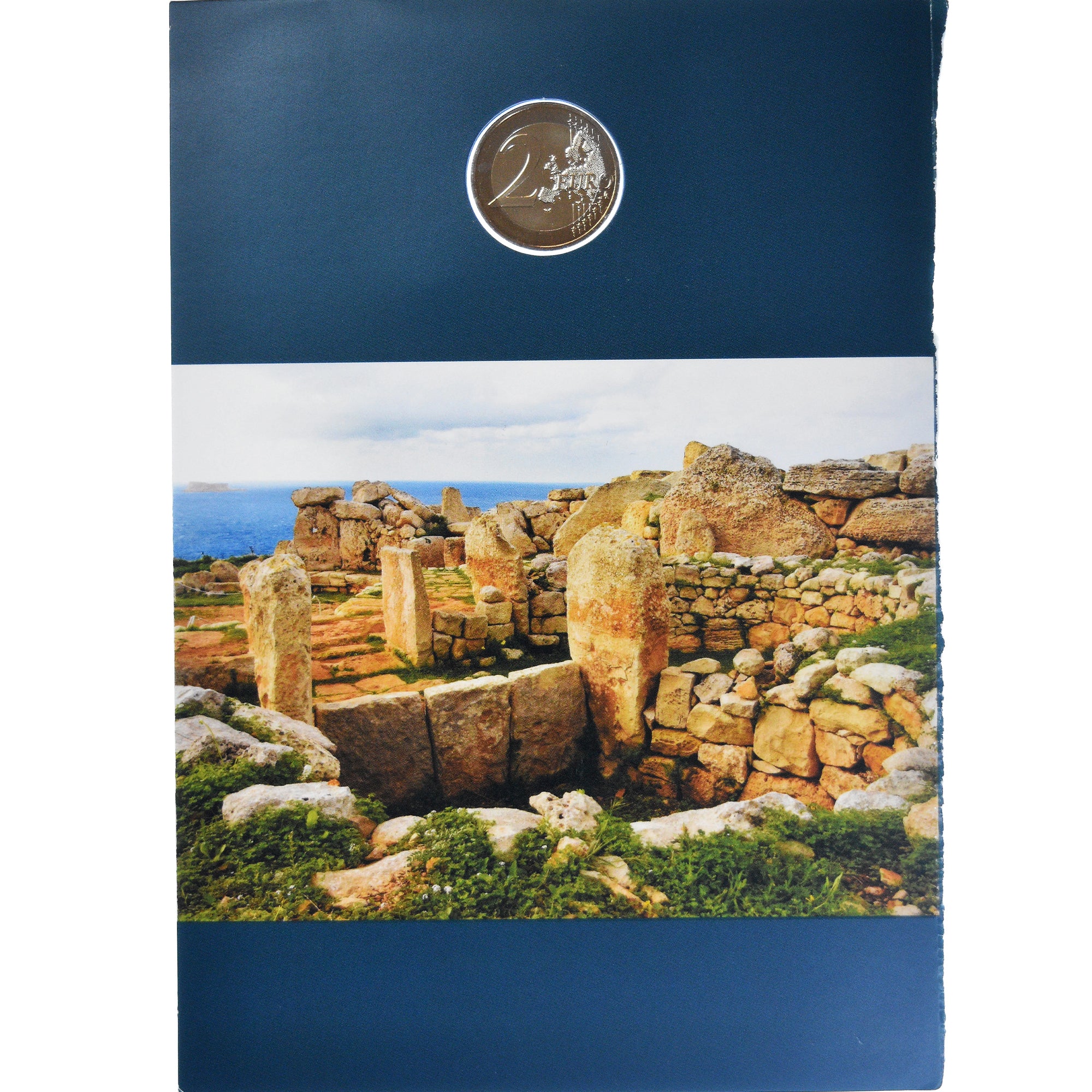 Malte, 2 Euro, Mnajdra temples, 2018, Monnaie de Paris, BU, FDC, Bimétallique
