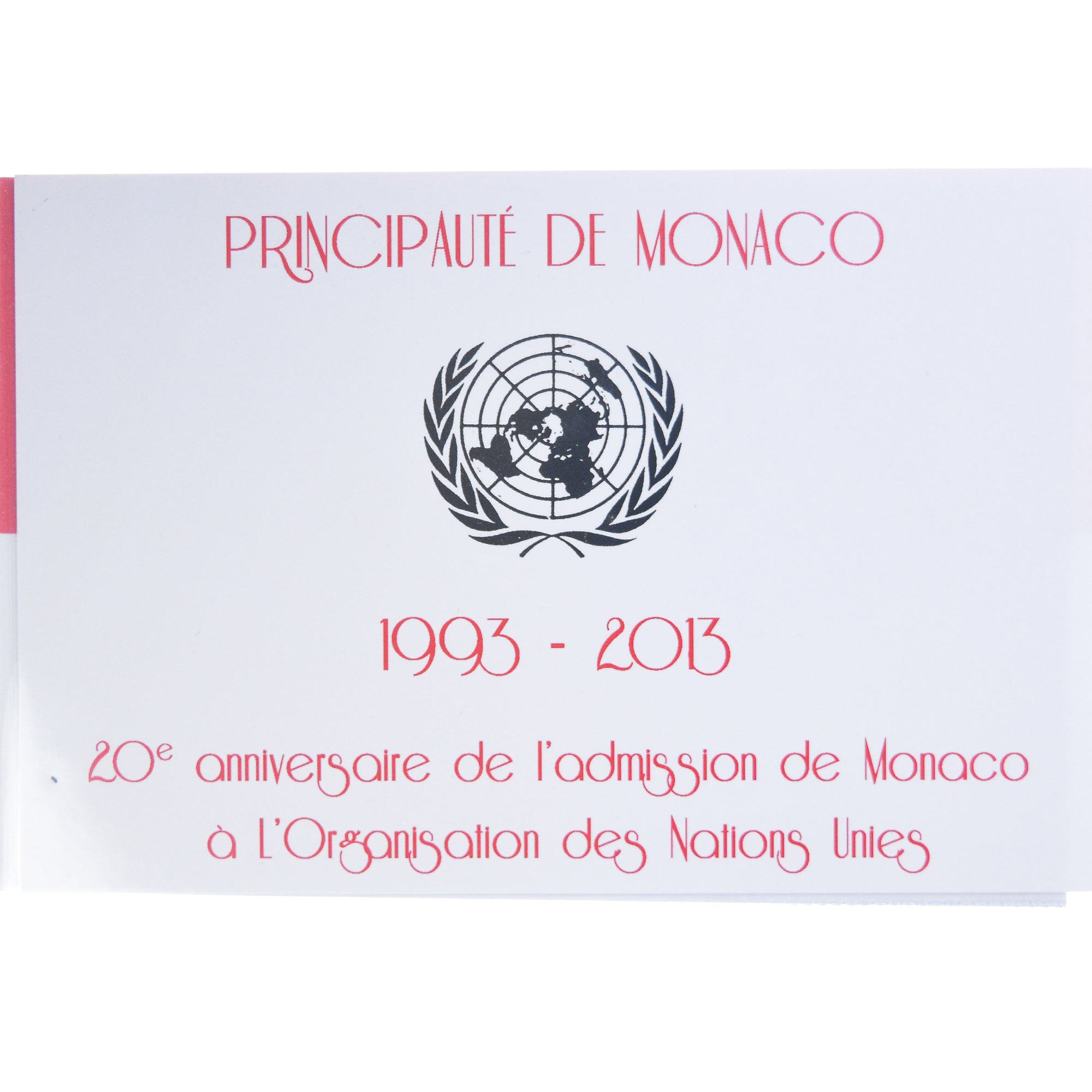 Monaco, 2 Euro, Nations Unies, 2013, Monnaie de Paris, MS(65-70), Bi-Metallic