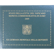 Vatican, Jean-Paul II, 2 Euro, JMJ 2005, 2005, Rome, BU, FDC, Bimétallique