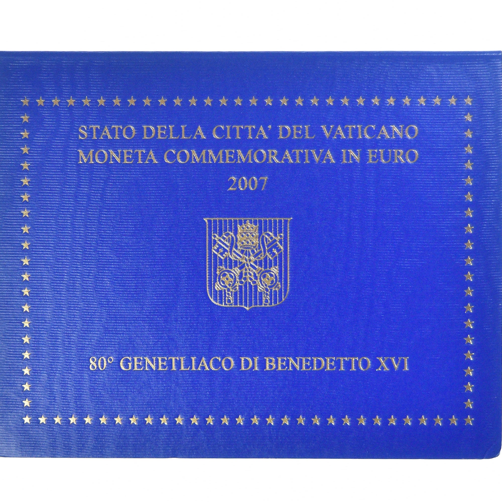 Vatican, Benoît XVI, 2 Euro, 80e anniv. de Benoît XVI, 2007, Rome, BU