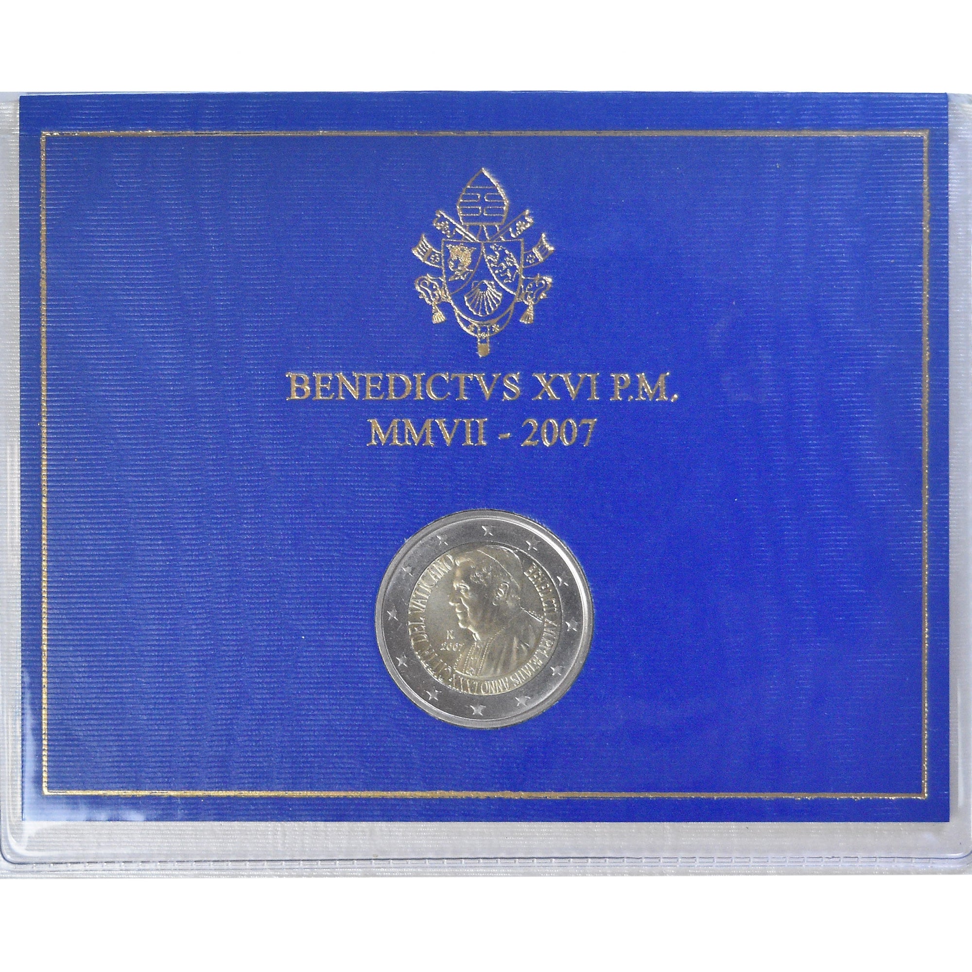Vatican, Benoît XVI, 2 Euro, 80e anniv. de Benoît XVI, 2007, Rome, BU