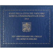 Vatican, 2 Euro, 25ème anniversaire de la chute du mur, 2014, Rome, BU