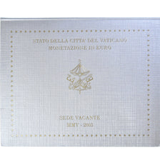 Vaticano, Sede Vacante, Coffret 1c. à 2€, 2005, Rome, BU, FDC, N.C.