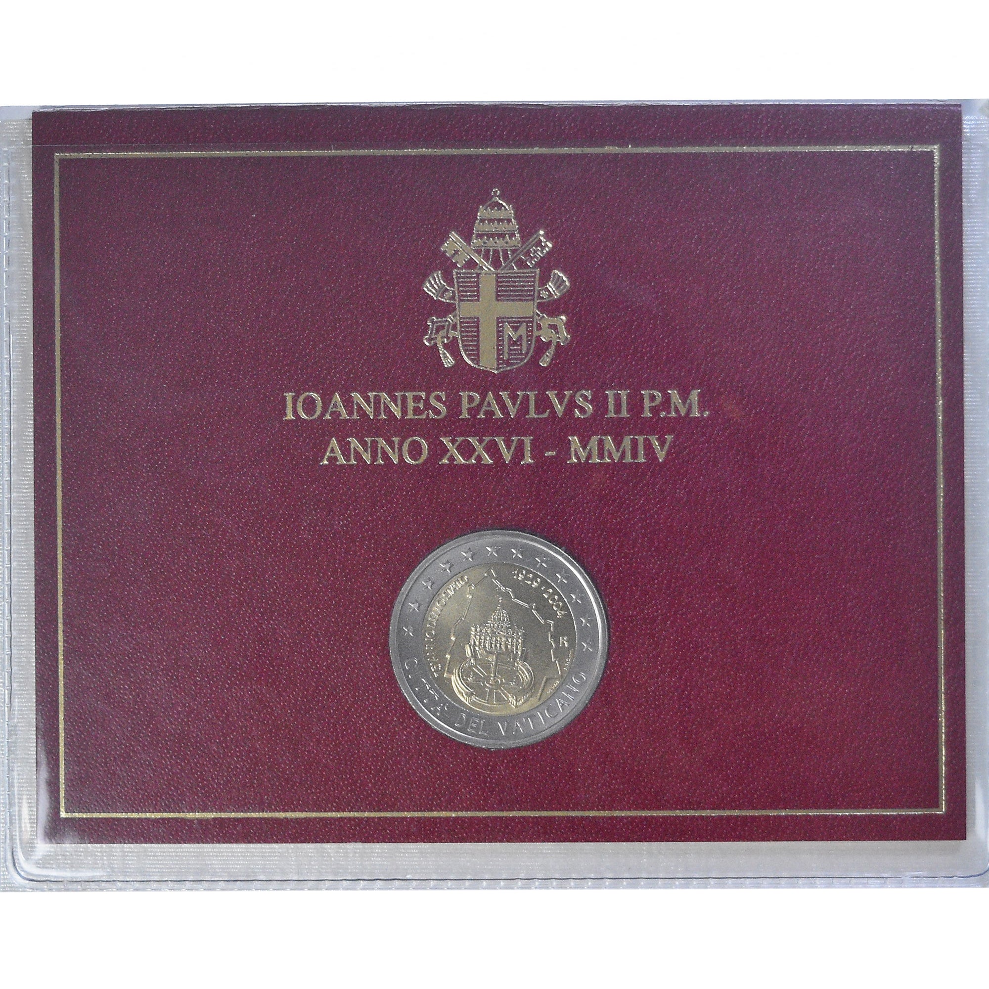 Vatican, Jean-Paul II, 2 Euro, 2004, Rome, BU, MS(65-70)