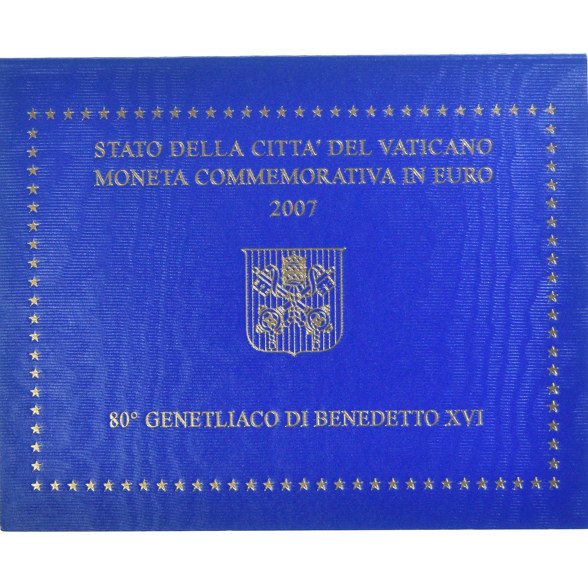 Vatican, 2 Euro, 80ème anniversaire de Benoît XVI, 2007, Rome, BU, MS(65-70)