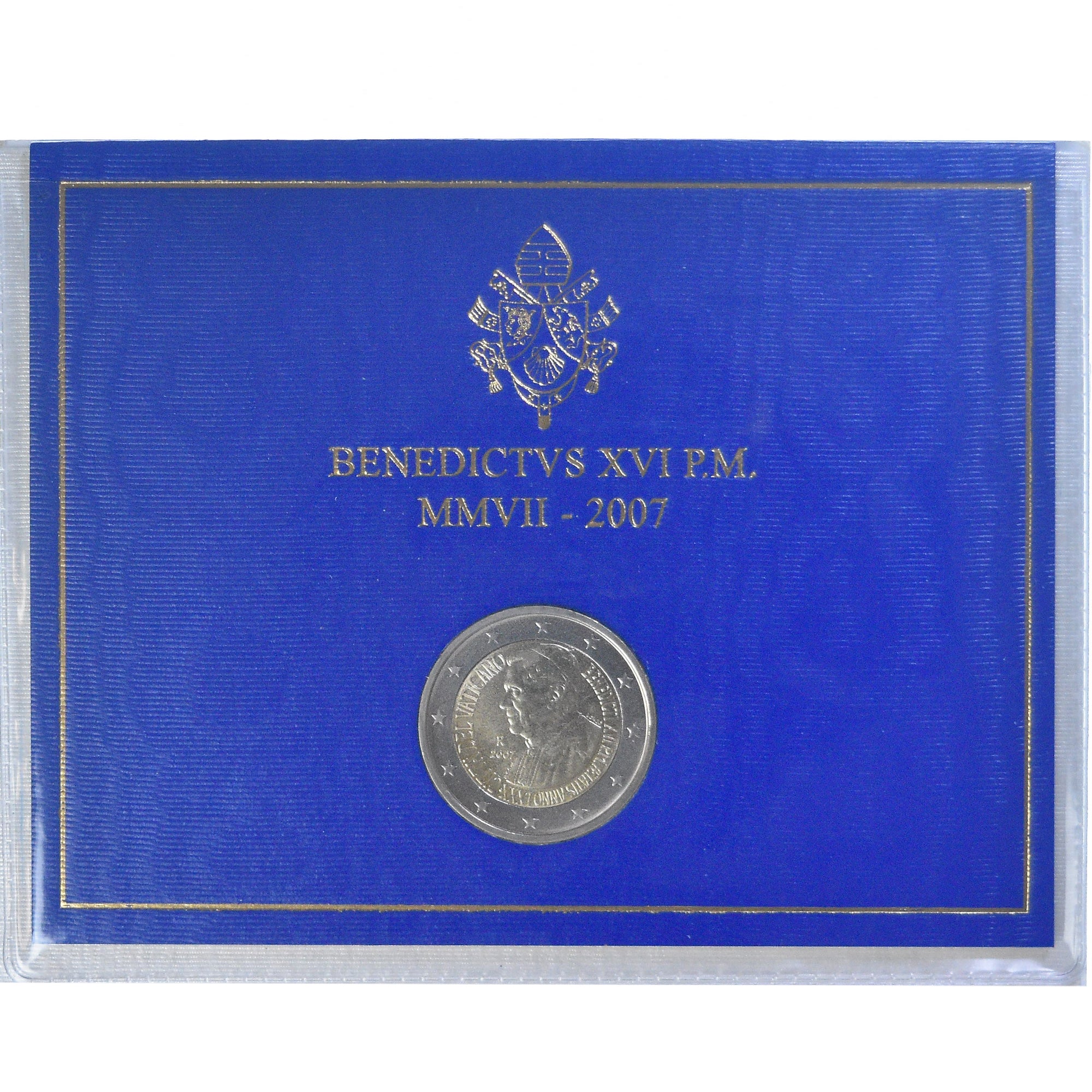 Vatican, 2 Euro, 80ème anniversaire de Benoît XVI, 2007, Rome, BU, MS(65-70)