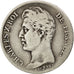 FRANCE, Charles X, Franc, 1827, Paris, KM #724.1, VF(30-35), Silver, Gadoury...
