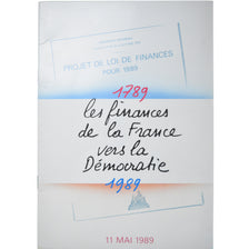France, États généraux, Franc, 1989, MDP, Feuillet projet de loi de finances