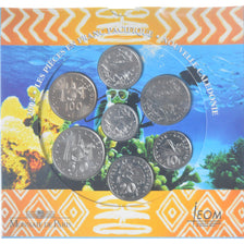 Coin, New Caledonia, Coffret 1 fr. à 100 frs., 2002, Monnaie de Paris, BU