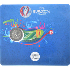 France, 2 Euro, UEFA Euro 2016, 2016, Monnaie de Paris, BU, FDC, Bimétallique