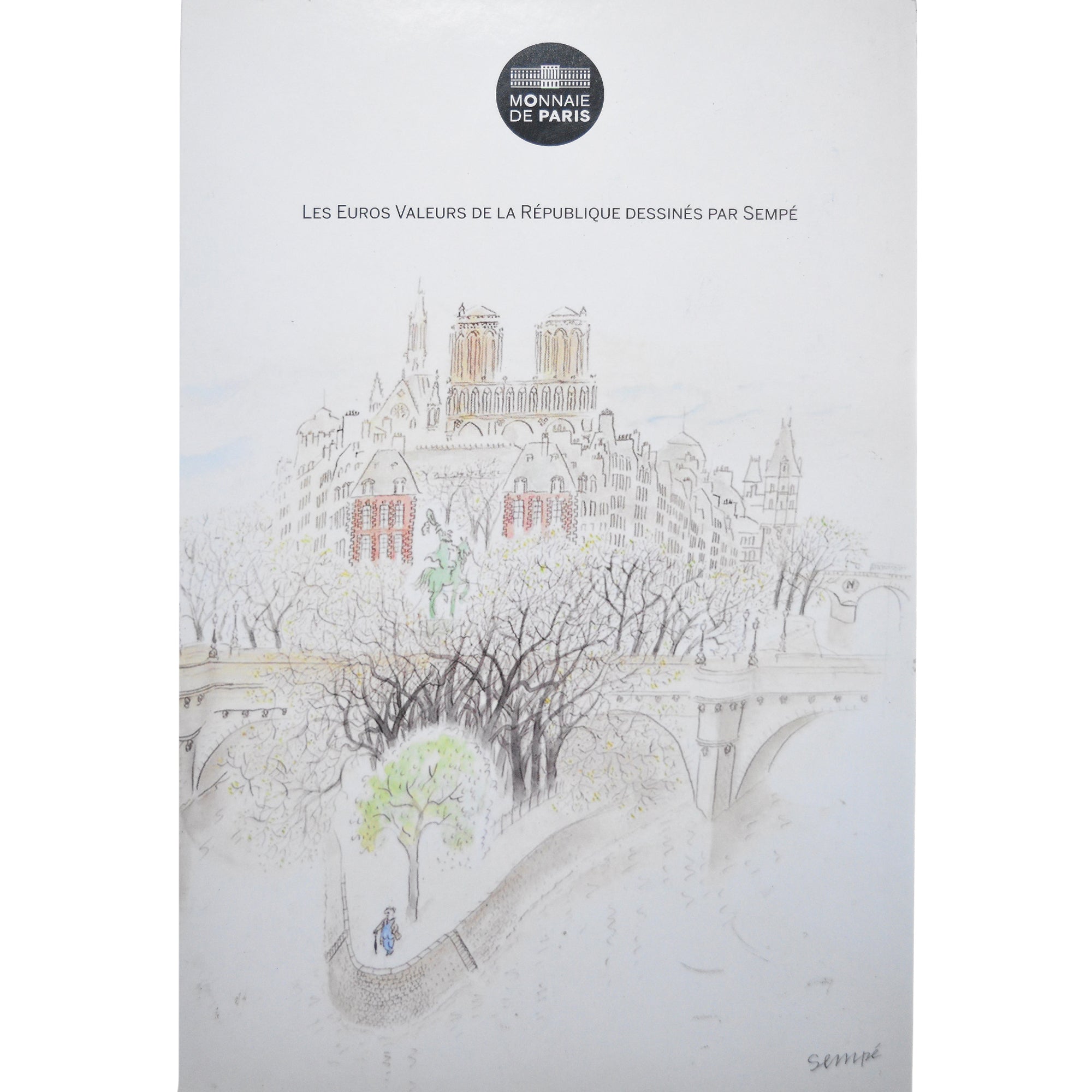 France, Coffret 12 x 10€, Sempé - Liberté, Egalité, Fraternité, 2014