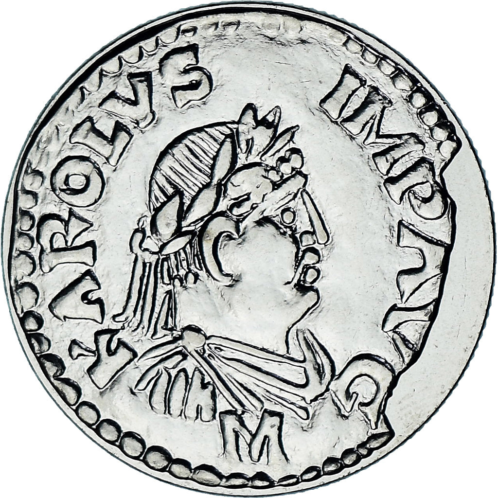 Coin, France, Denier de Charlemagne, 5 Francs, 2000, Paris, MS(65-70)