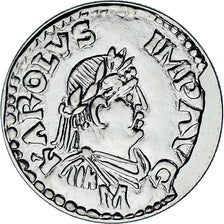 Coin, France, Denier de Charlemagne, 5 Francs, 2000, Paris, MS(65-70)
