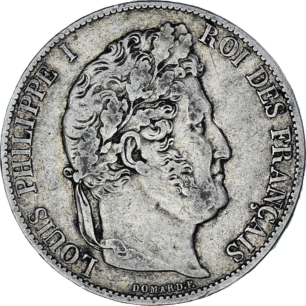 Coin, France, Louis-Philippe, 5 Francs, 1847, Paris, VF(30-35), Silver