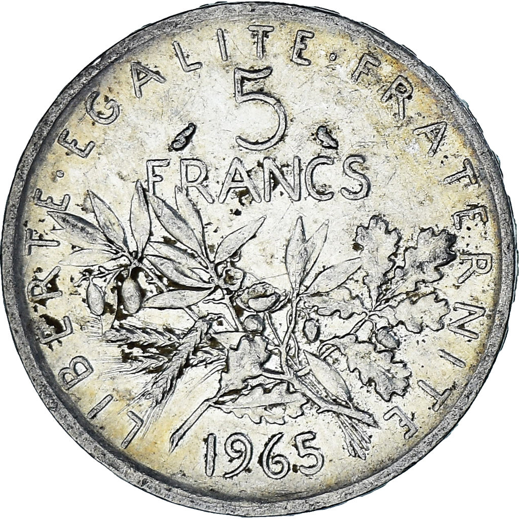 Coin, France, Semeuse, 5 Francs, 1965, Paris, EF(40-45), Silver, KM:926