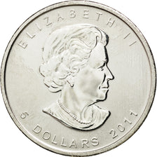 Coin, Canada, Elizabeth II, 5 Dollars, 2011, MS(63), Silver, KM:625