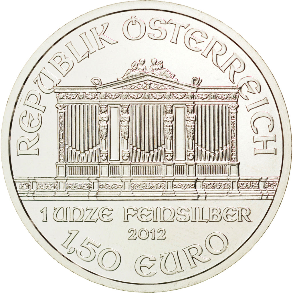 AUSTRIA, 1-1/2 Euro, 2012, Vienna, KM #3159, MS(63), Silver, 37, 31.32