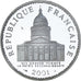 Francia, Panthéon, 100 Francs, 2001, Monnaie de Paris, BE, FDC, Argento