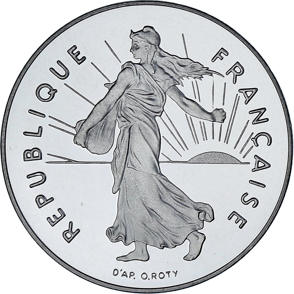 Moneta, Francja, Semeuse, 5 Francs, 2001, Monnaie de Paris, BE, MS(65-70)