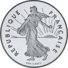Moneta, Francja, Semeuse, 5 Francs, 2001, Monnaie de Paris, BE, MS(65-70)