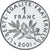 Moeda, França, Semeuse, Franc, 2001, Monnaie de Paris, BE, MS(65-70), Níquel