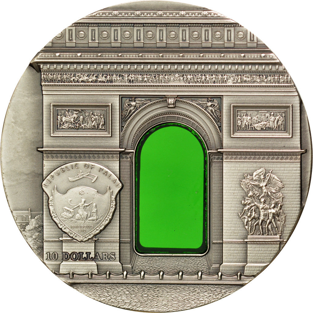 PALAU, 10 Dollars, 2012, CIT, KM #423, MS(65-70), Silver, 50, 62.44