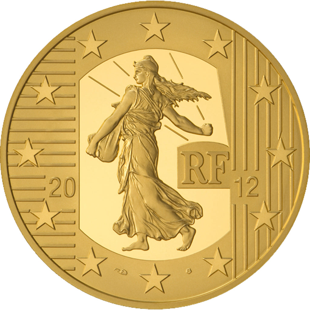 FRANCE, 5 Euro, 2012, Paris, KM #1890, MS(65-70), Gold, 11, 0.50