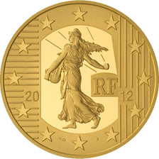 FRANCE, 5 Euro, 2012, Paris, KM #1890, MS(65-70), Gold, 11, 0.50