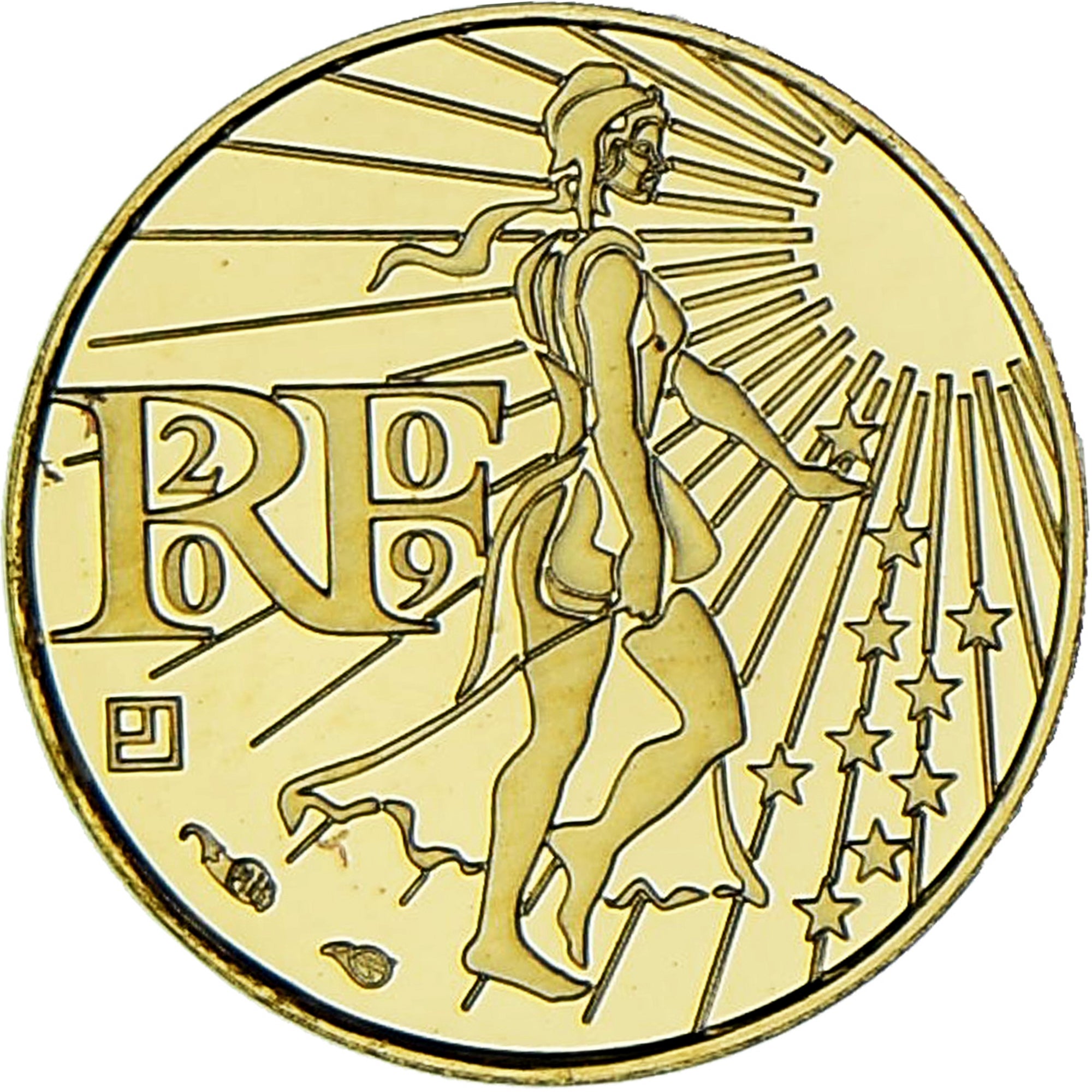 France, Semeuse, 100 Euro, 2009, Monnaie de Paris, BE, FDC, Or, KM:1536