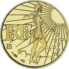 France, Semeuse, 100 Euro, 2009, Monnaie de Paris, BE, FDC, Or, KM:1536