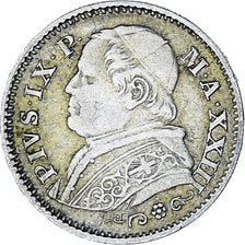 Moneta, STATI ITALIANI, PAPAL STATES, Pius IX, 10 Soldi, 50 Centesimi