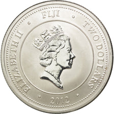 Coin, Fiji, Elizabeth II, 2 Dollars, 2012, MS(65-70), Silver, KM:151