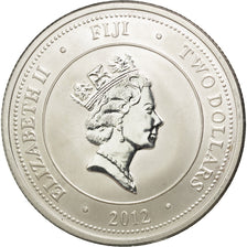 Monnaie, Fiji, Elizabeth II, 2 Dollars, 2012, FDC, Argent, KM:151