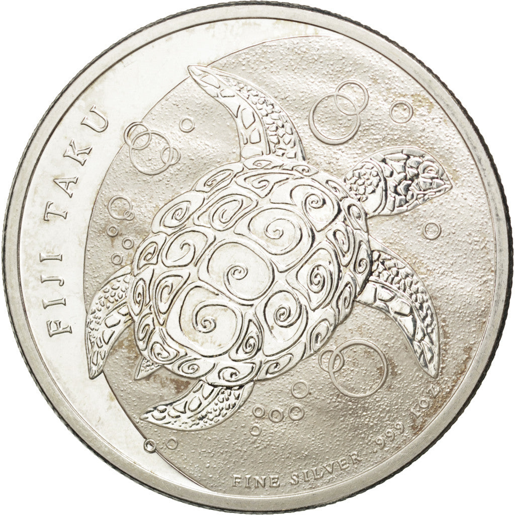 Coin, Fiji, Elizabeth II, 2 Dollars, 2012, MS(65-70), Silver, KM:151