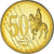 Chipre, 50 cents pattern, 2003, ENSAIO, MS(65-70), Latão