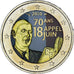 Frankreich, Appel du 18 juin 1940, 2 Euro, 2010, Colourized, UNZ, Bi-Metallic