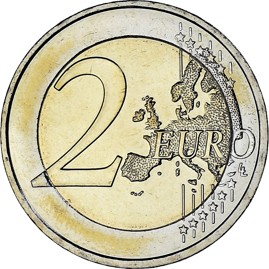 Frankreich, Appel du 18 juin 1940, 2 Euro, 2010, Colourized, UNZ, Bi-Metallic