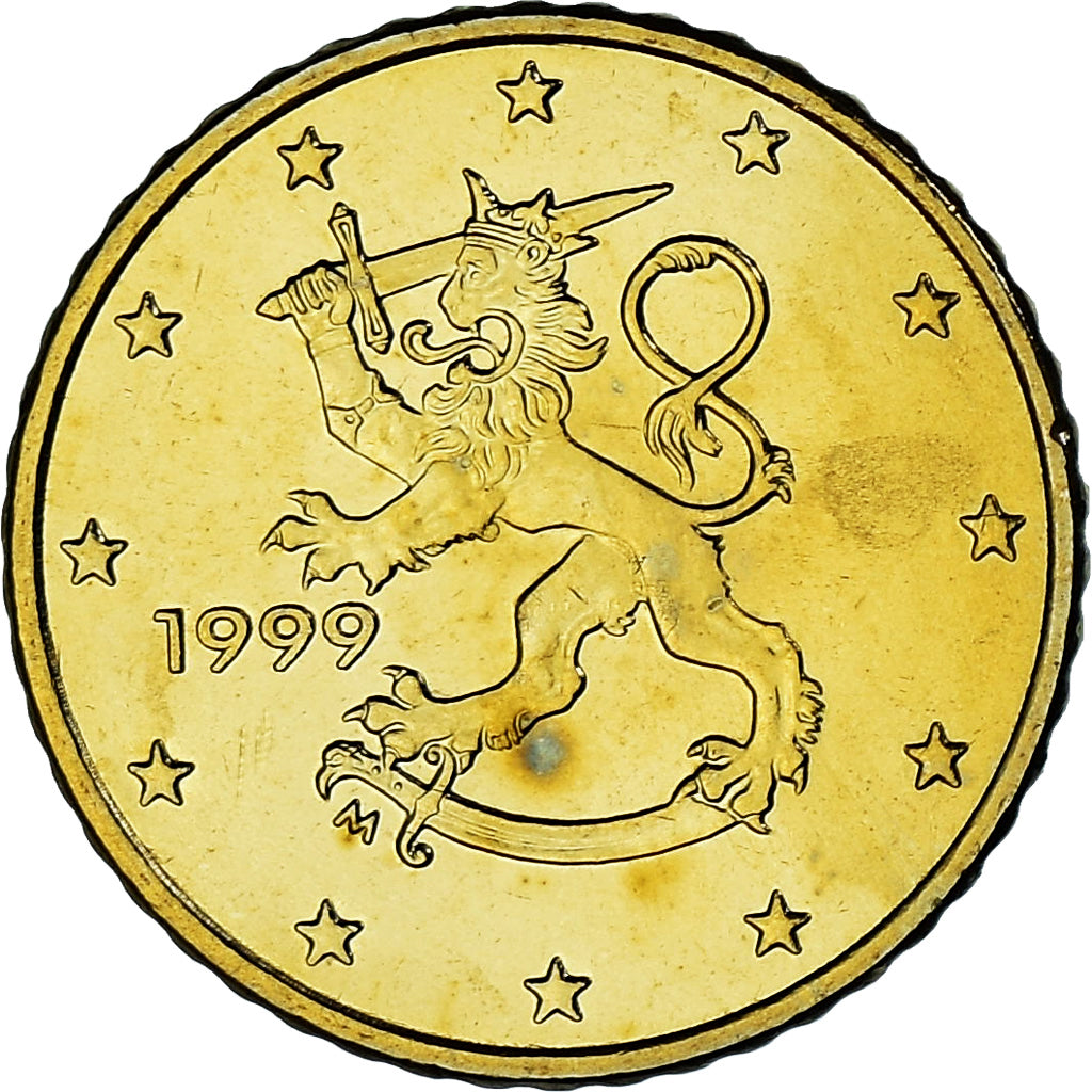 Finlandia, 50 Euro Cent, 1999, Mint of Finland, SPL, Nordic gold, KM:103