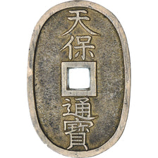 Japan, 100 Mon, Tempo Tsuho, (1835-1870), EF(40-45), Bronze, KM:7