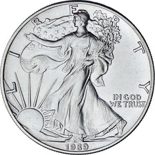 United States, Silver Eagle, 1 Dollar, 1 Oz, 1989, Philadelphia, Bullion