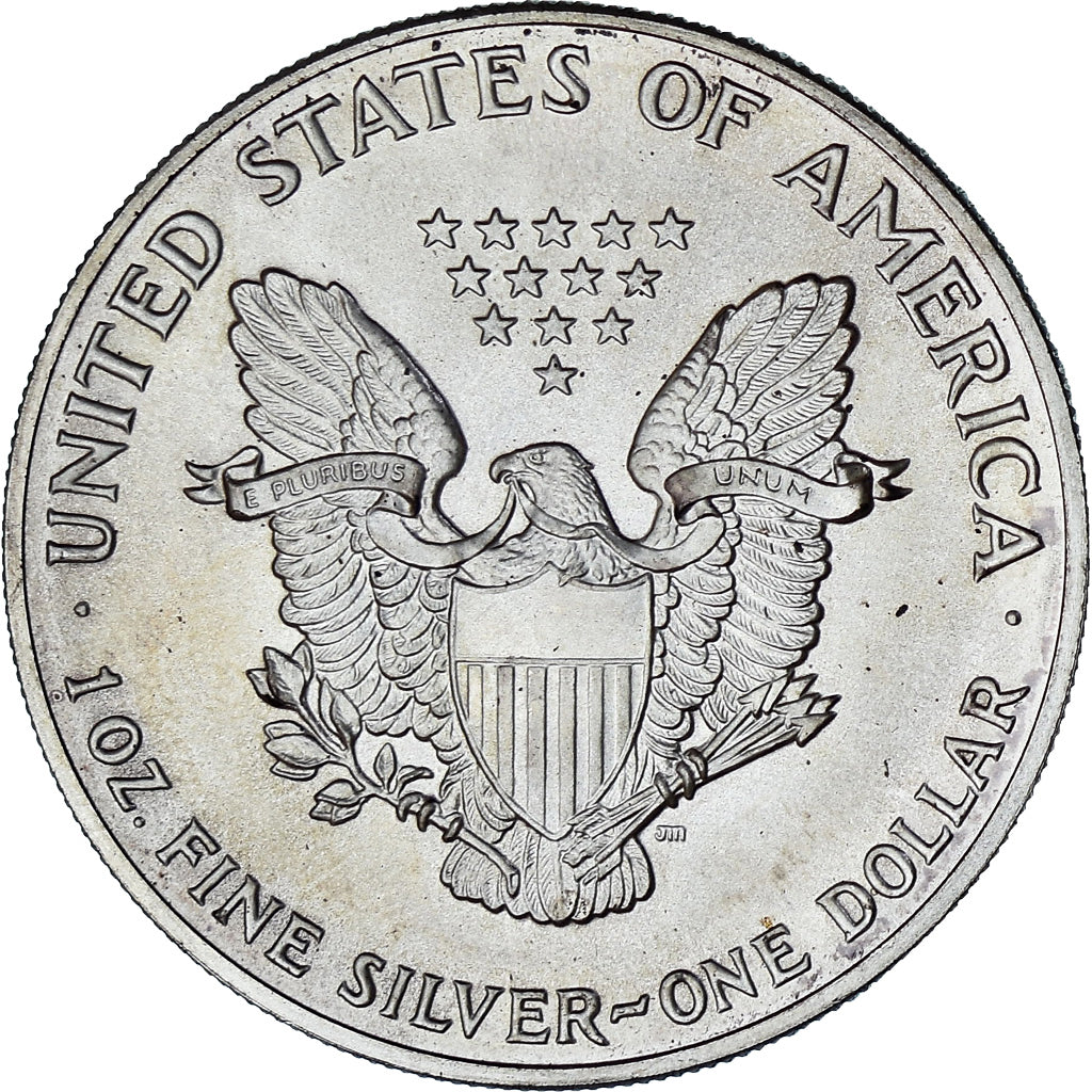 États-Unis, Silver Eagle, 1 Dollar, 1 Oz, 1990, Philadelphie, Bullion, SPL