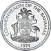 Baamas, Elizabeth II, 5 Dollars, 1974, Franklin Mint, Proof, MS(65-70), Prata