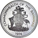 Bahamas, Elizabeth II, 2 Dollars, 1974, Franklin Mint, Proof, MS(65-70), Silver
