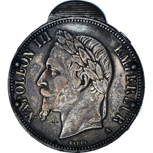France, Napoleon III, 5 Francs, 1869, Paris, "Couteau suisse", TTB, Argent