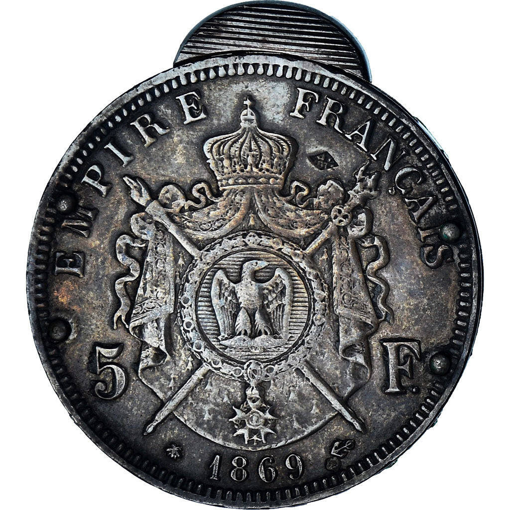 France, Napoleon III, 5 Francs, 1869, Paris, 