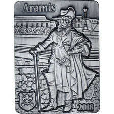 Yibuti, 3 mousquetaires, Aramis, 250 Francs, 2018, 1 Oz, SC, Plata