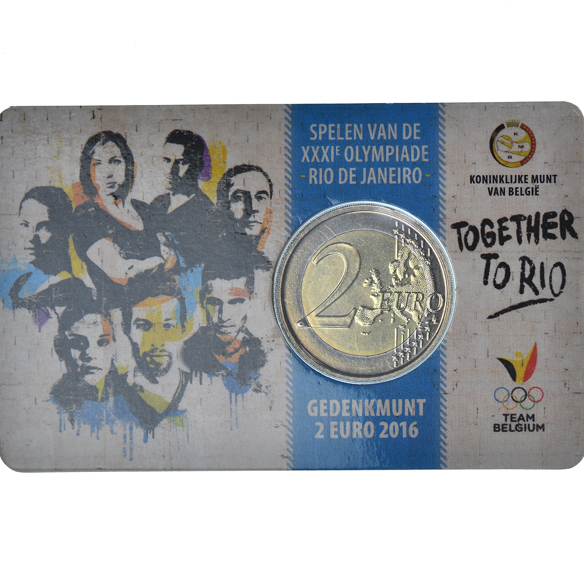Belgium, 2 Euro, Summer Olympics Rio de Janeiro, 2016, Royal Belgium Mint