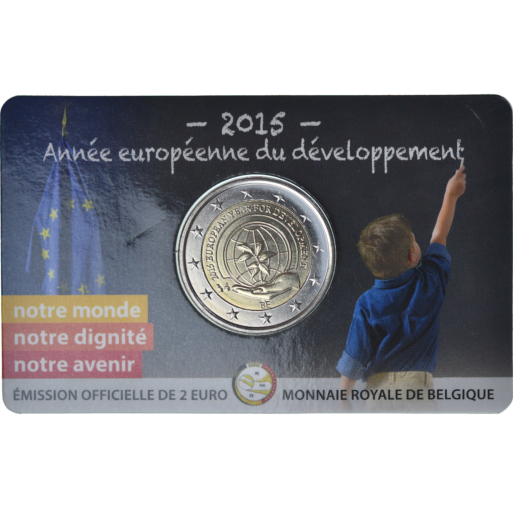Belgique, 2 Euro, Année européenne du développement, 2015, Royal Belgium